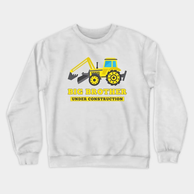 Announcement Baby Promoted to Big brother Under Construction Crewneck Sweatshirt by DesignergiftsCie